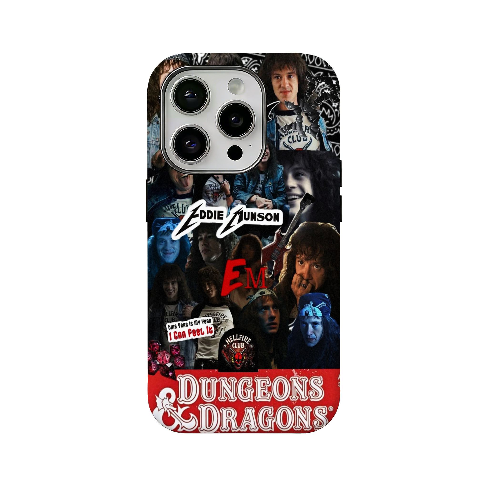 Hellfire Club Pattern 2-in-1 Film-Integrated Phone Case — Compatible with iPhone 12, 13, 14, 15, 16, 17 Series — Personalized & Creative Design, Drop-Resistant Protective Cover with Glossy Finish