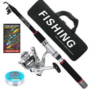Complete Fishing Rod Reel Combo, Includes Rod, Reel, Line, Bait, Hook, Affordable Price, Suitable for All Fishermen