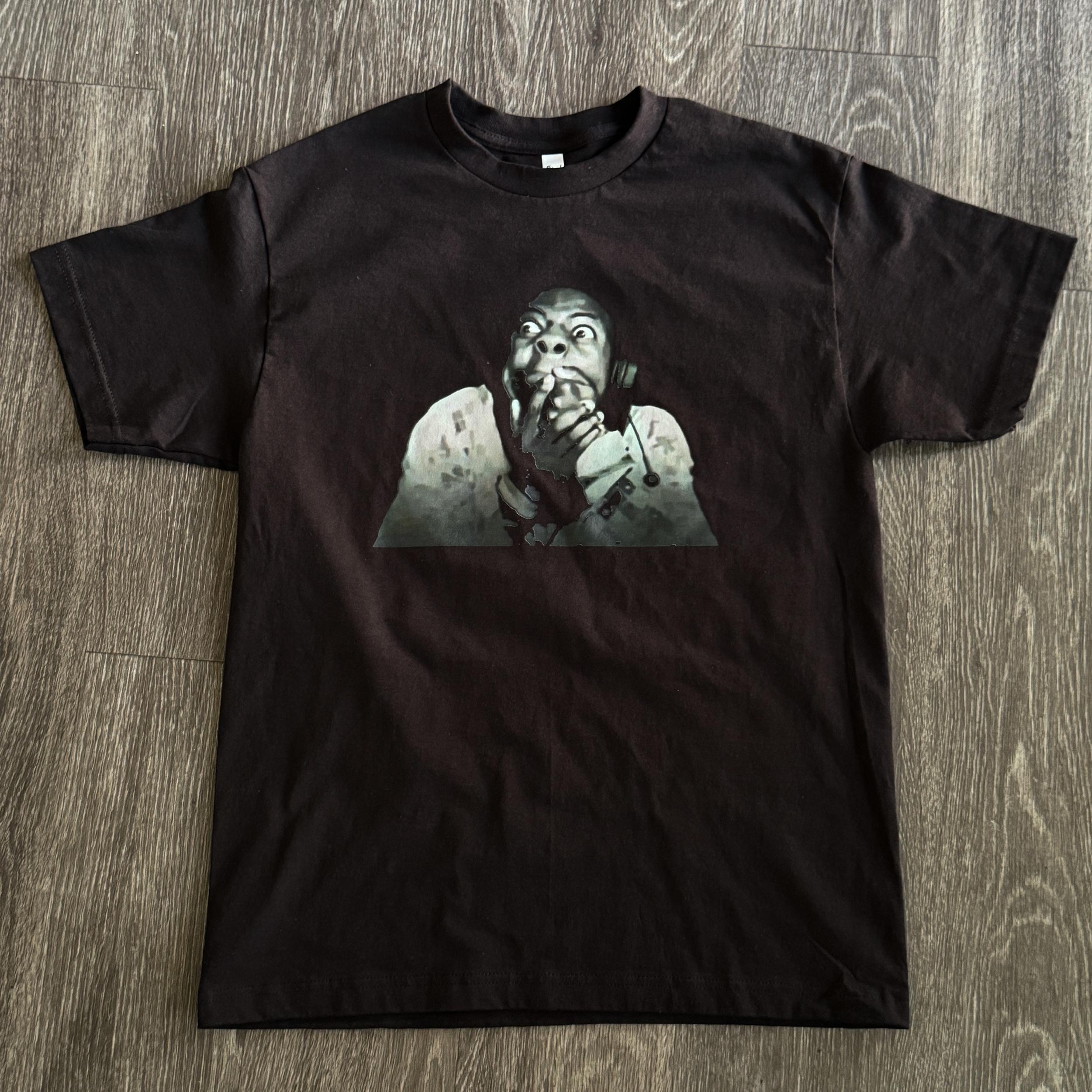 Classic Shocking Emoji Vintage Print Short Sleeve American Retro Funny Meme T-Shirt