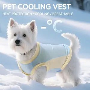 Summer Cooling Pet Clothes, Ice Silk Sun Protection Vest, Dog and Cat Apparel, Breathable and Comfortable, Ideal for Hot Weather