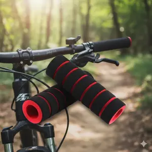 Anti-Slip Bike Handlebar grips Set of 2, ergonomic comfort Grip shock absorbing soft Foam, Easy Installation wear-Resistant for Mountain Road Commuter Motorcycle Cycling upgrade accessories