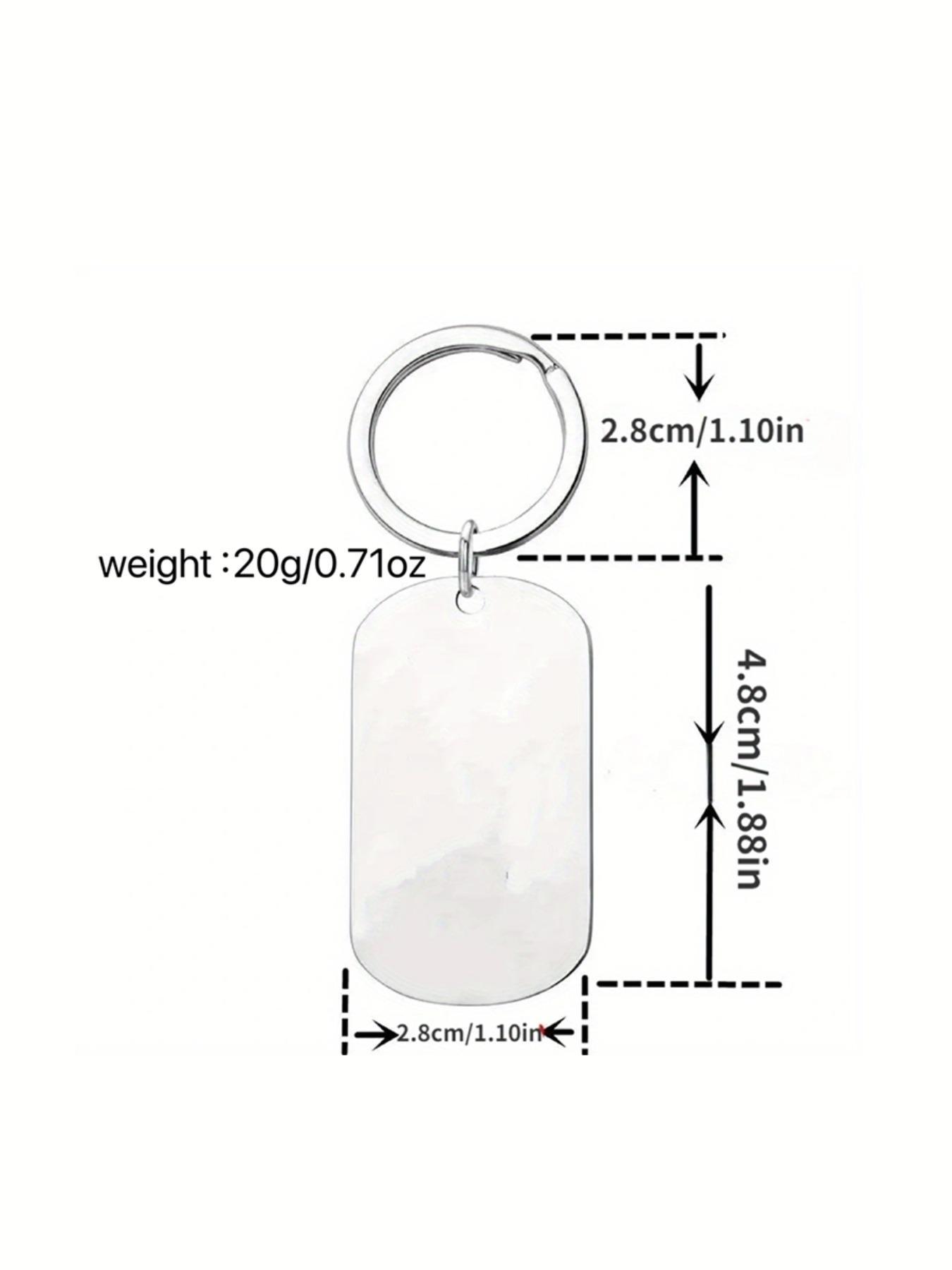 Stainless Steel Personalized Keychain, Cross Decor Metal Keychain with Bible Verse, Inspirational Gift, Graduation Gift, Fashion Accessories for Men