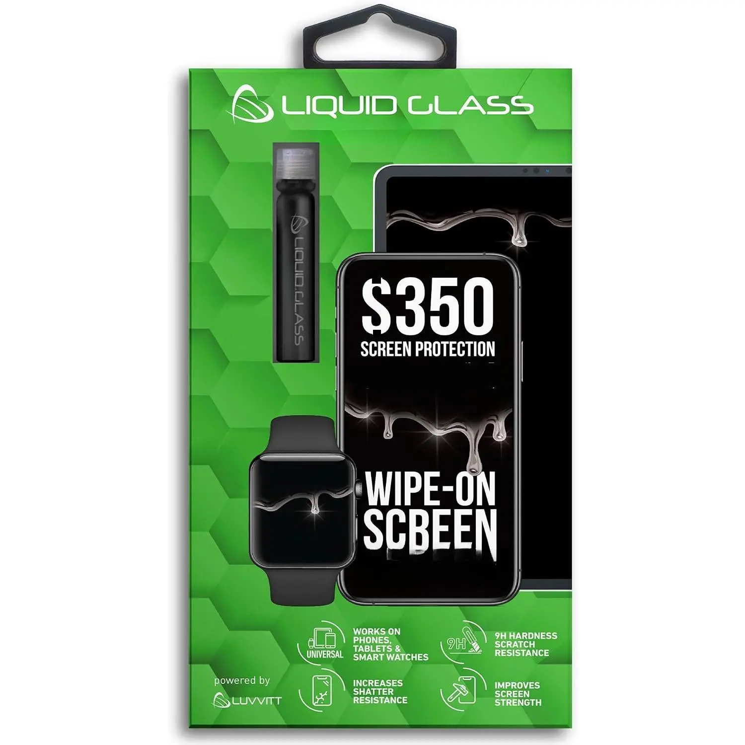 Liquid Glass Screen Protector with $350 Screen Repair Coverage Scratch Resistant Wipe  Invisible Protection for  Phones Tablets  Watches -