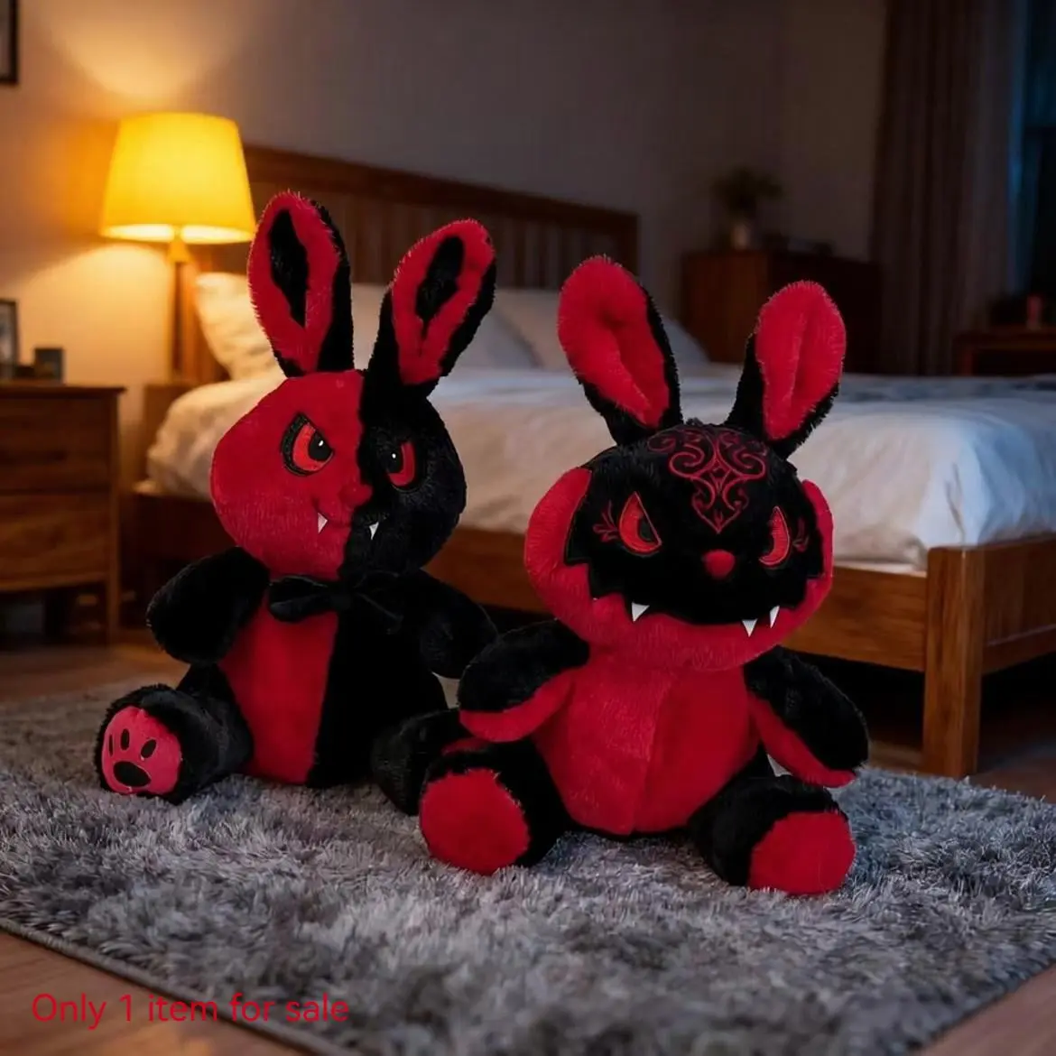 Dark Gothic Gentleman Rabbit Doll Decoration, Halloween Bunny Festival Decor, Home Decor, Party Decor, Perfect Halloween Gift
