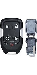 Key Fob Remote Replacement Fits for Chevy Silverado1500 2500HD Tahoe Suburban Avalanche/GMC Sierra 1500 Yukon/Cadillac Escalade/Hummer H2 2003-2006 Keyless Remote Control LHJ011 (2 Pack)