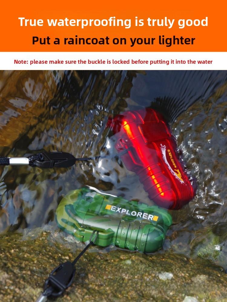 Flamingo F12 Waterproof Dual Arc Outdoor Camping Windproof Lighter USB Rechargeable Lighter