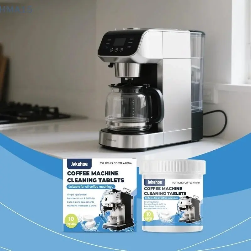 [H]Jakehoe Coffee Machine Cleaning Tablets Universal Type Espresso Machine Coffee Stain Dirt Remover Daily Clean Household Coffee Maker Tablets Removal