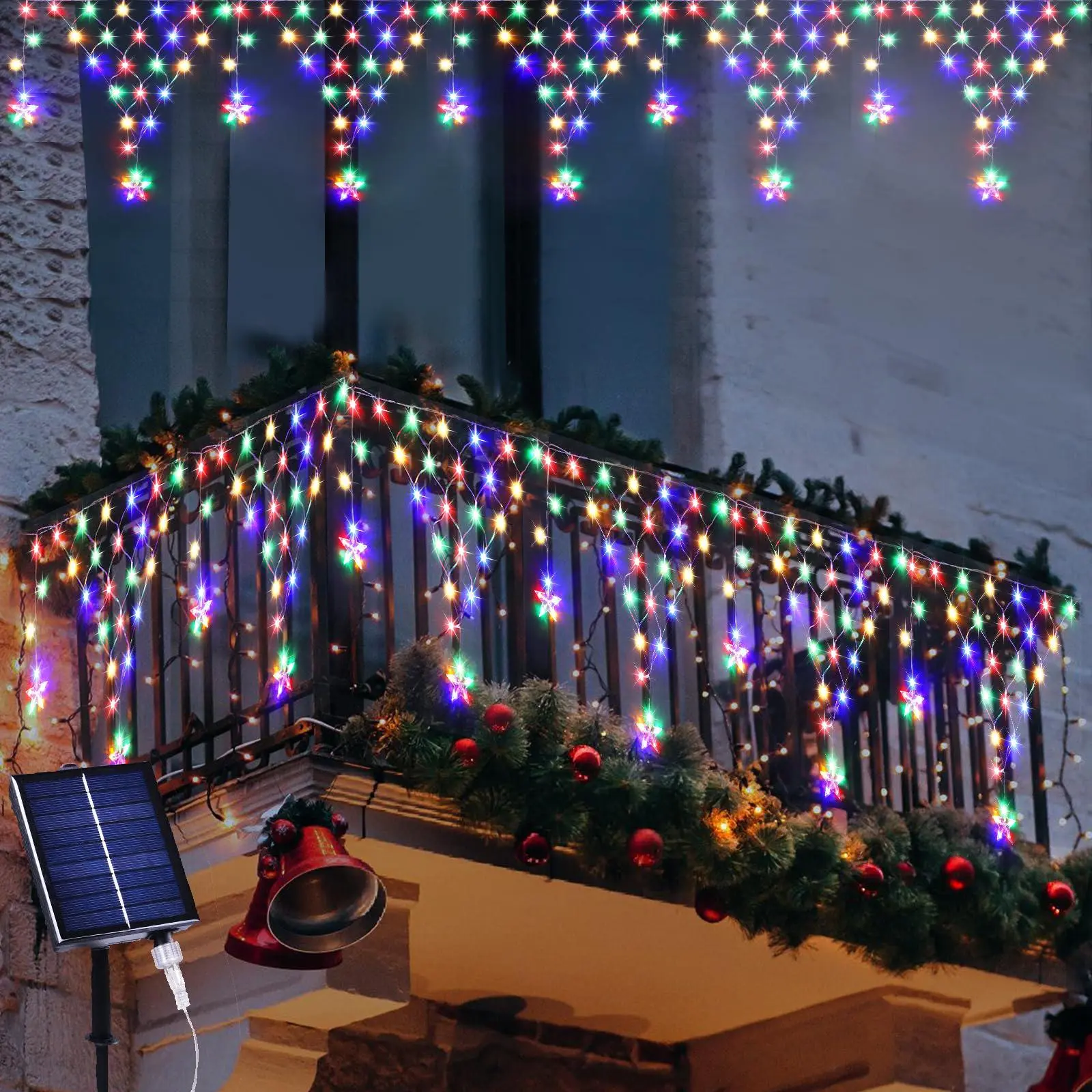 Solar Powered Fairy Light String, Waterproof Outdoor Decorative Lights, 8 Modes, Ideal for Weddings, Parties, Holidays, Christmas, Home Decoration
