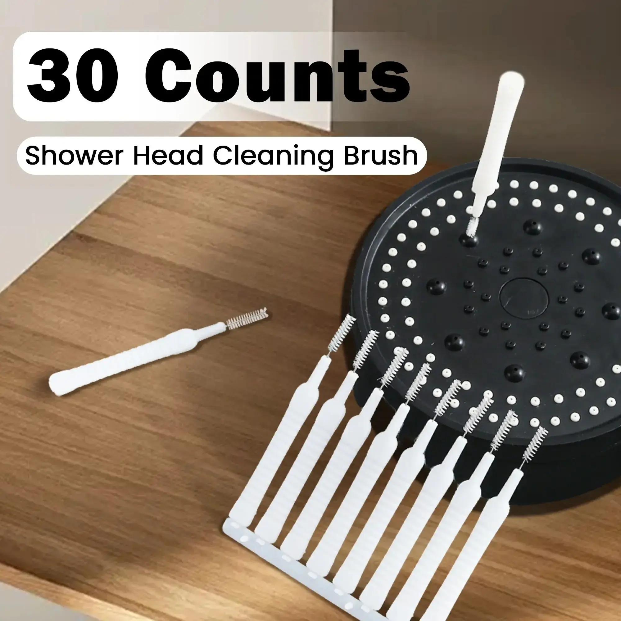 30 Counts Shower Head Cleaning Brush, Multi-Function Small Gap Cleaner, Anti-Clogging Brushes for Shower, Phone Hole, Household Items