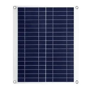 25W 12V Outdoor Flexible Solar Panel Car Battery Charger, IP68 Waterproof, 3.0A Dual USB & Clip Cable, 30° Bendable Design for 12V Car, Motorcycle, RV and Boat Batteries-1974
