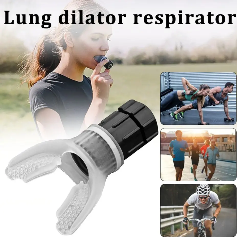 Breathing Trainer Mouthpiece, Lung Capacity Training Tool, Abdominal Exercise Fitness, Slow Resistance Lung Function Trainer, 1pc