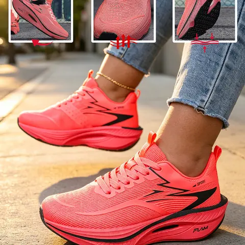 New Lightweight Breathable Sports Shoes, Trendy Casual Sneakers, Soft Shock Absorption, Comfortable Non-Slip Shoes for Daily Commute & Outdoor Fitness, Multiple Colors Available