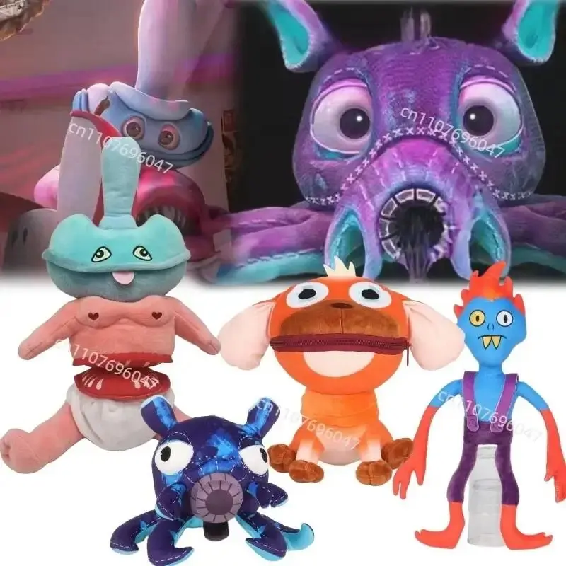 2026 Game Dark Pals Plush Cute Binky Drinky Chompy Chasey Dog Plush Toy Doll 1/2/4pcs Mascot  Animal Stuffed Doll Toy Gifts