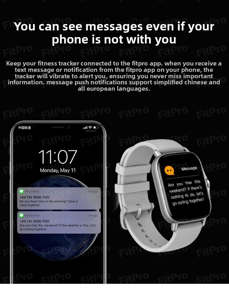 Smart Watch Bluetooth Call Fitness Tracker Heart Rate Monitor Sports Smartwatch for Men Women IP68 Waterproof Swimming Activity Tracking with Sleep Monitor