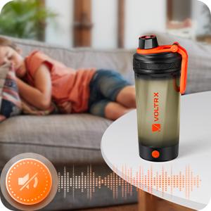 Shaker Bottle, Gallium USB C Rechargeable Electric Protein Mixer, Shaker Cups for Protein and Meal Replacement Shakes, BPA Free, Made with Tritan, 24oz