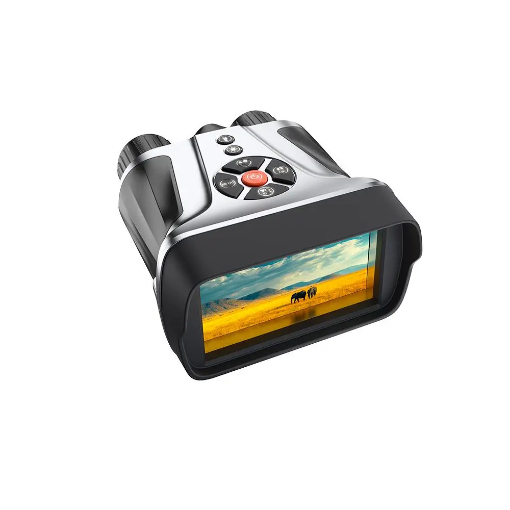4K Night Vision Goggles NV2100 with 8X Digital Zoom, 4K Recording, 500M Night Vision Range, 9000mAh Large Capacity Battery, 4.5 Inch HD Display, IP54 Waterproof – Perfect for Hunting, Camping, Wildlife Observation, Outdoor Adventure and Night Patrol