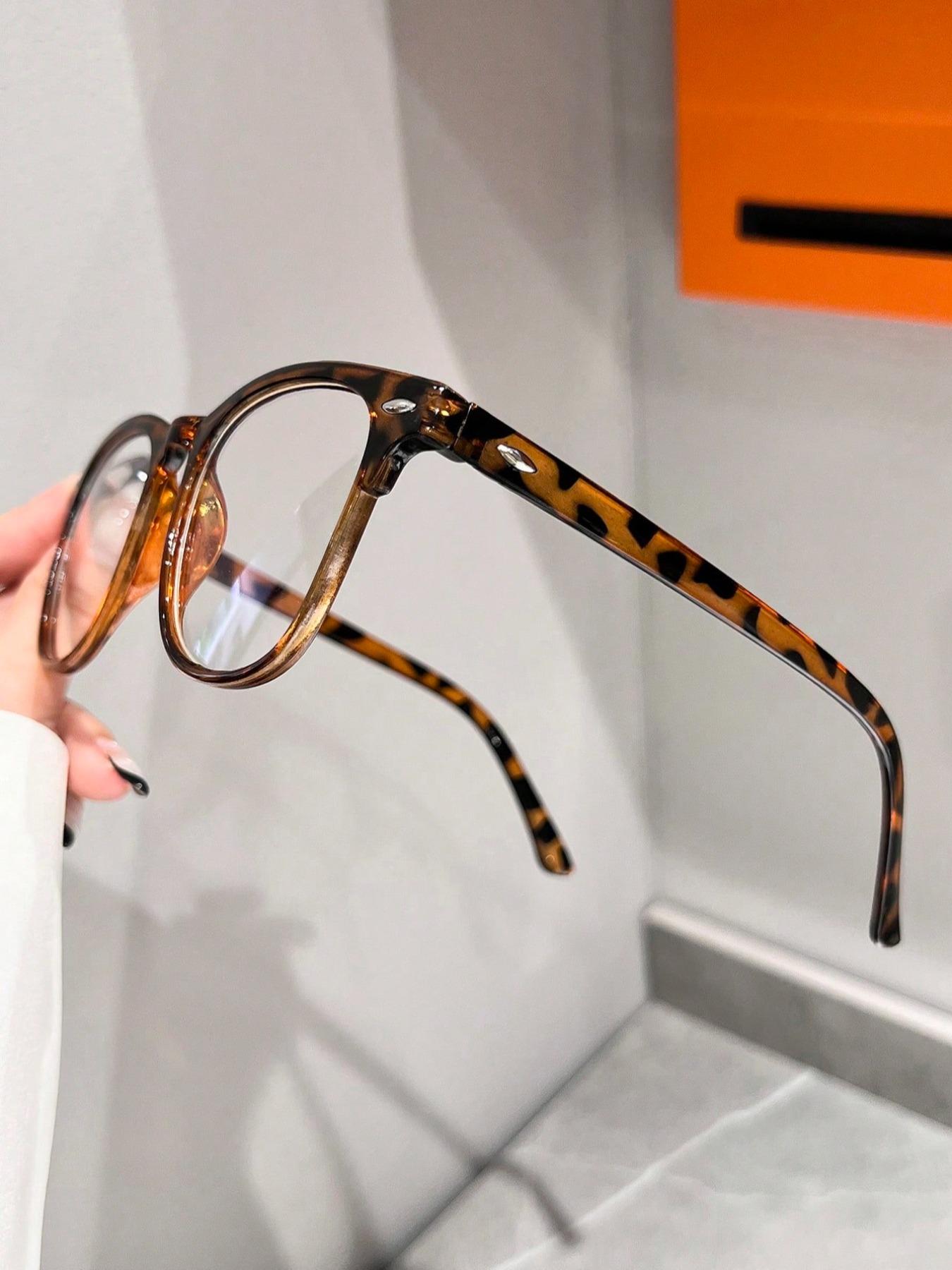 Trendy Anti-blue Light Eyeglasses for Women & Men, Square Frame Eyewear, Square Frame Eyeglasses, Fashion Eyeglasses for Work, Daily Clothing Decor, Perfect for Student Daily Use, Fashionable Frames Glasses