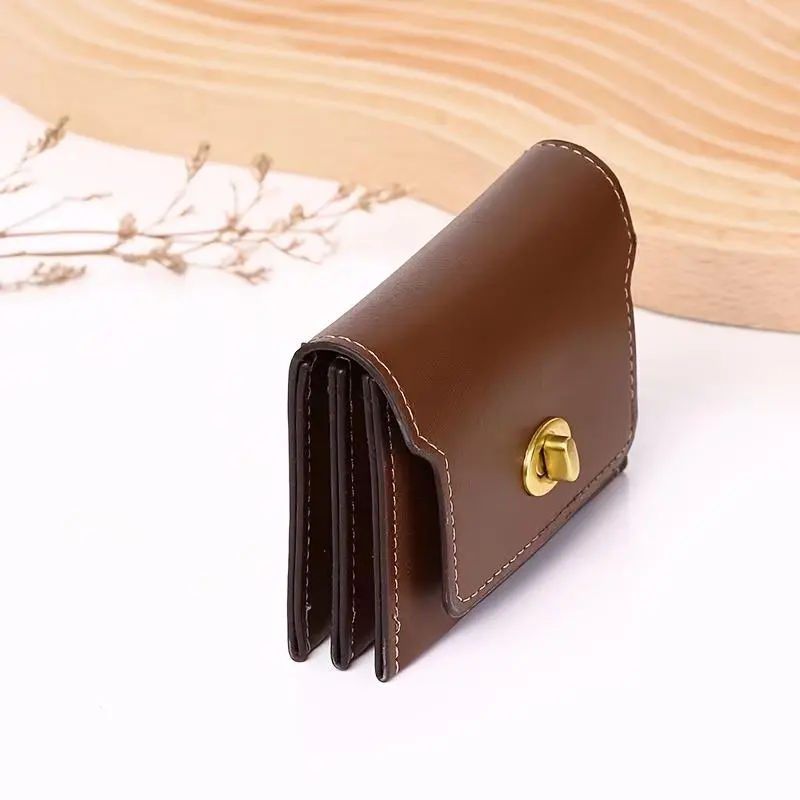 Women'S Classic High-End Credit Card Holder Coin Purse ID Case, Ladies Multi-Compartment Premium Fabric Handheld Compact Coin Bag Card Holder, Large Capacity Tri-Fold Short Fashion Card Case ID Organizer
