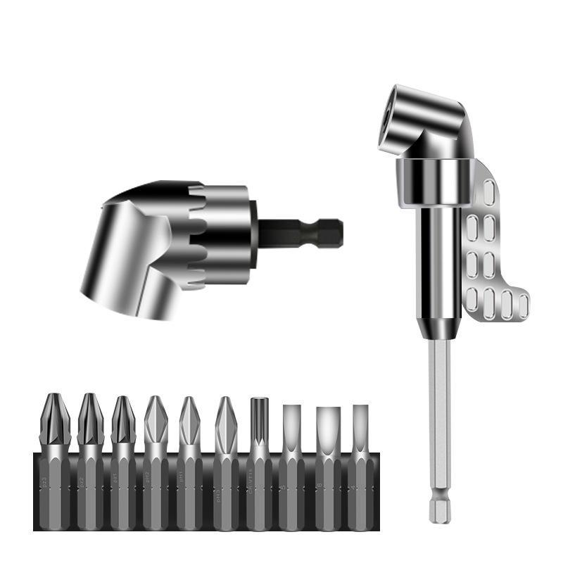 105 Degree Right Angle Drill Adapter, 1/4" Hex Shank Driver Angle Drill Attachment, Multi-function Bend Screwdriver Bit, Drill Accessories, Drill Bits