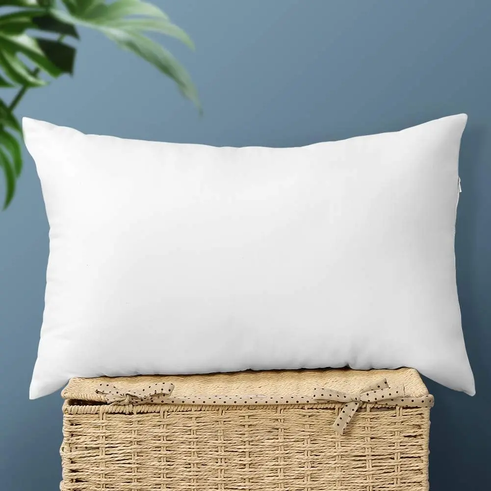 Throw Pillow Insert Rectangle Form Cushion Stuffer for Couch, Sofa, Bed - Indoor Decorative Pillows Inserts 12x20 Inch
