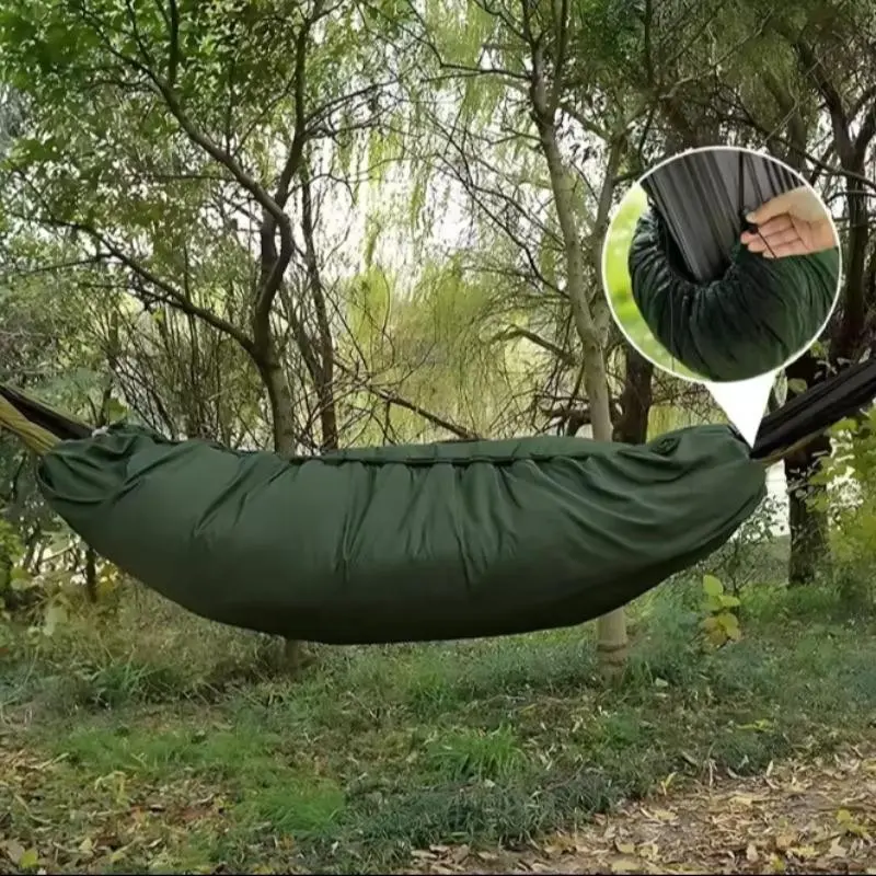 Ultra-Light Camping Hammock Blanket, Full-Length Warm Hammock Cover, Essential Outdoor Gear for Hiking and Backpacking, 3-4 Seasons