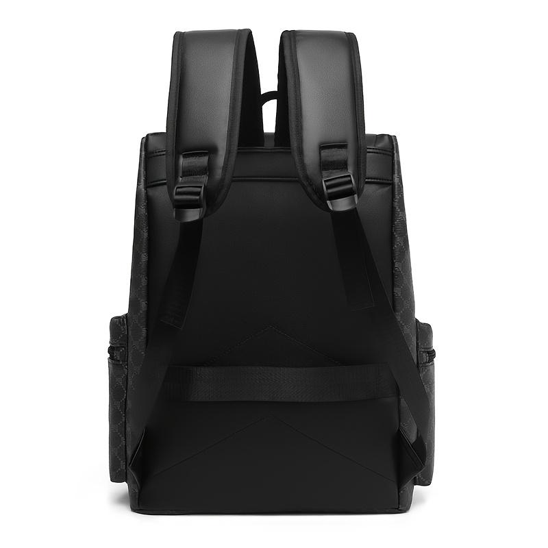 Men's Checkered Backpack - Large Capacity Laptop Bag with Adjustable Padded Straps, Multiple Compartments & Zipper Closure for Commuting, Office, Business Travel, Laptop Storage Bag|       Stylish Men's Backpack|       Professional Look Bag