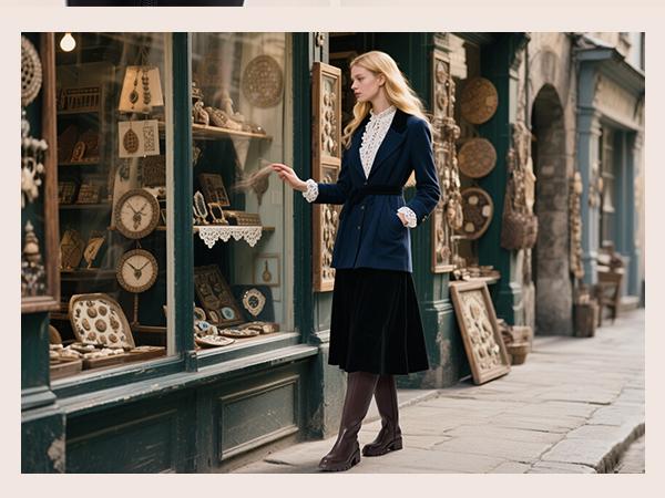 Athlefit Platform Knee High Boots for Women Round Toe Chunky Lug Sole Tall Boots with Side Zipper Black Walking Shoes