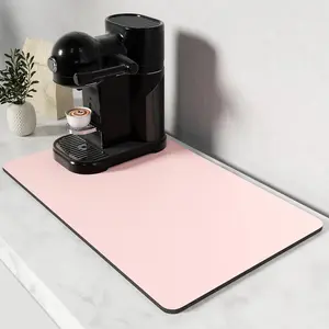 Coffee Mat, Coffee Bar Mat for Coffee Station Accessories and Organizer, Hide Stain Anti Absorbent Dish Drying Pad for Kitchen Counter, Cute Coffee Bar Decor Coffee Machine Mat