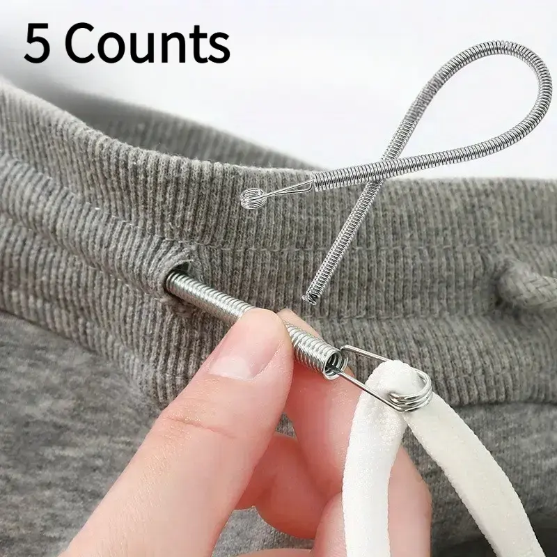 5 Counts Threading Tool for Easy Sewing, Versatile Spring-Loaded Needle Threader for Home Use, Multi-Purpose Tool for Elastic Waistbands and Cords, Sewing Tools and Craft Supplies, Crafting Sewing Tools #GLOBAL PICKS