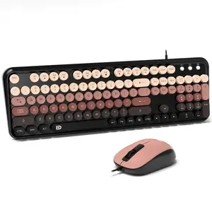 Wireless Keyboard and Mouse Combo for Windows, USB Computer Keyboard and Optical Wireless Mouse, Full Size Compatible with PC and Laptop, Keyboard Mouse Set