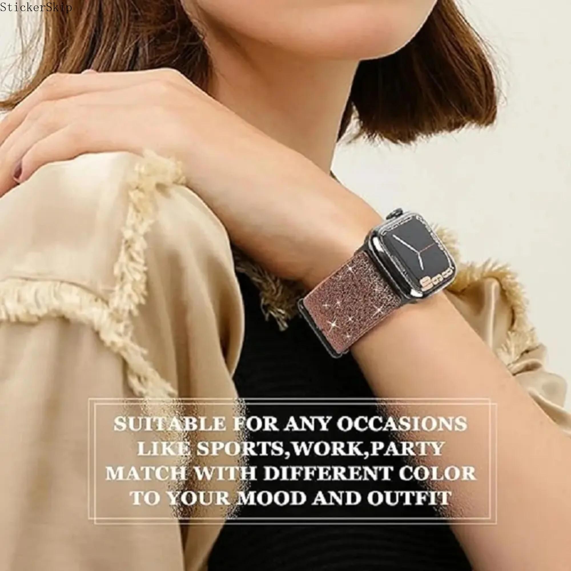 2026 Trendy Elastic Nylon Solo Loop Apple Watch Band – Adjustable Stretch Strap Compatible with 38–45mm Series 3–7 & SE, Soft Breathable Lightweight Wristband for Daily Wear, Fitness, Sleep & Gift