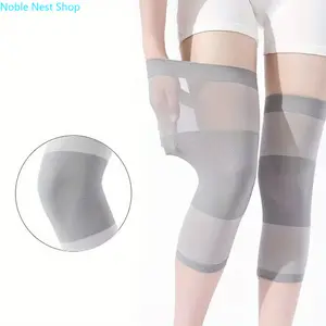 2 Pack Unisex Elastic Compression Knee Sleeves, Breathable Lightweight Knee Support Brace, Comfort Sports Knee Pads for Running, Basketball, Gym Fitness & Daily Joint Protection