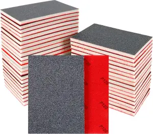 Sanding Sponge 80-3000 Grit Sandpaper Assortment, Washable & Reusable Sanding Blocks for Wood, Metal, Drywall, Glazing, Wet Dry Sandpaper for Smooth Finishing
