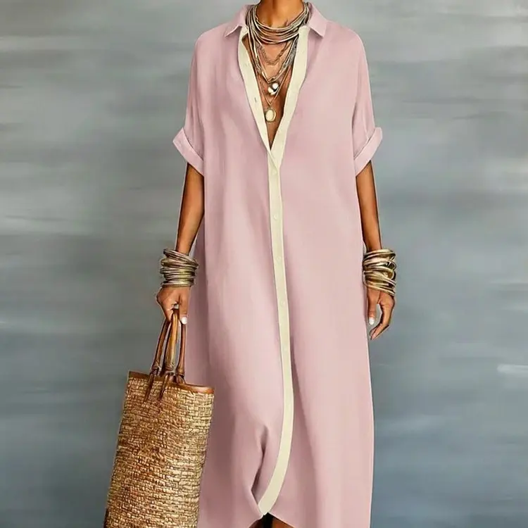Boho Oversized Shirt Dress - Perfect for Beach, Vacation & Brunch! Contrast Trim Button Down Casual Loose Dress # ShirtDress # OversizedDress # ButtonDownDress # ContrastTrim # SummerDress # BohoFashion # MidiDress # DressesForWomen # Outfit of the Day ... Boho Oversized Shirt Dress - Perfect for Beach, Vacation & Brunch! Contrast Trim Button Down Casual Loose Dress # ShirtDress # OversizedDress # ButtonDownDress # ContrastTrim # SummerDress # BohoFashion # MidiDress # DressesForWomen # Outfit of the Day ...