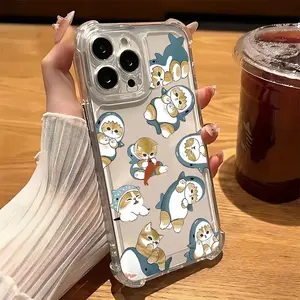 Cartoon Mofusand Cat Phone Case Compatible with Iphone 17 16 15 14 13 12 11 Pro Max X XR XS Max 8 7 Plus, Shockproof Transparent Soft Back Cover.