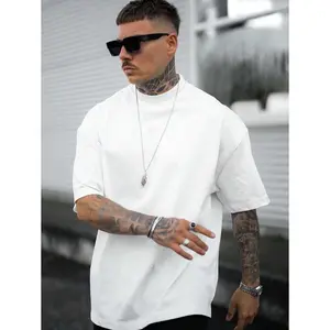 Men Solid Mock Neck Tee