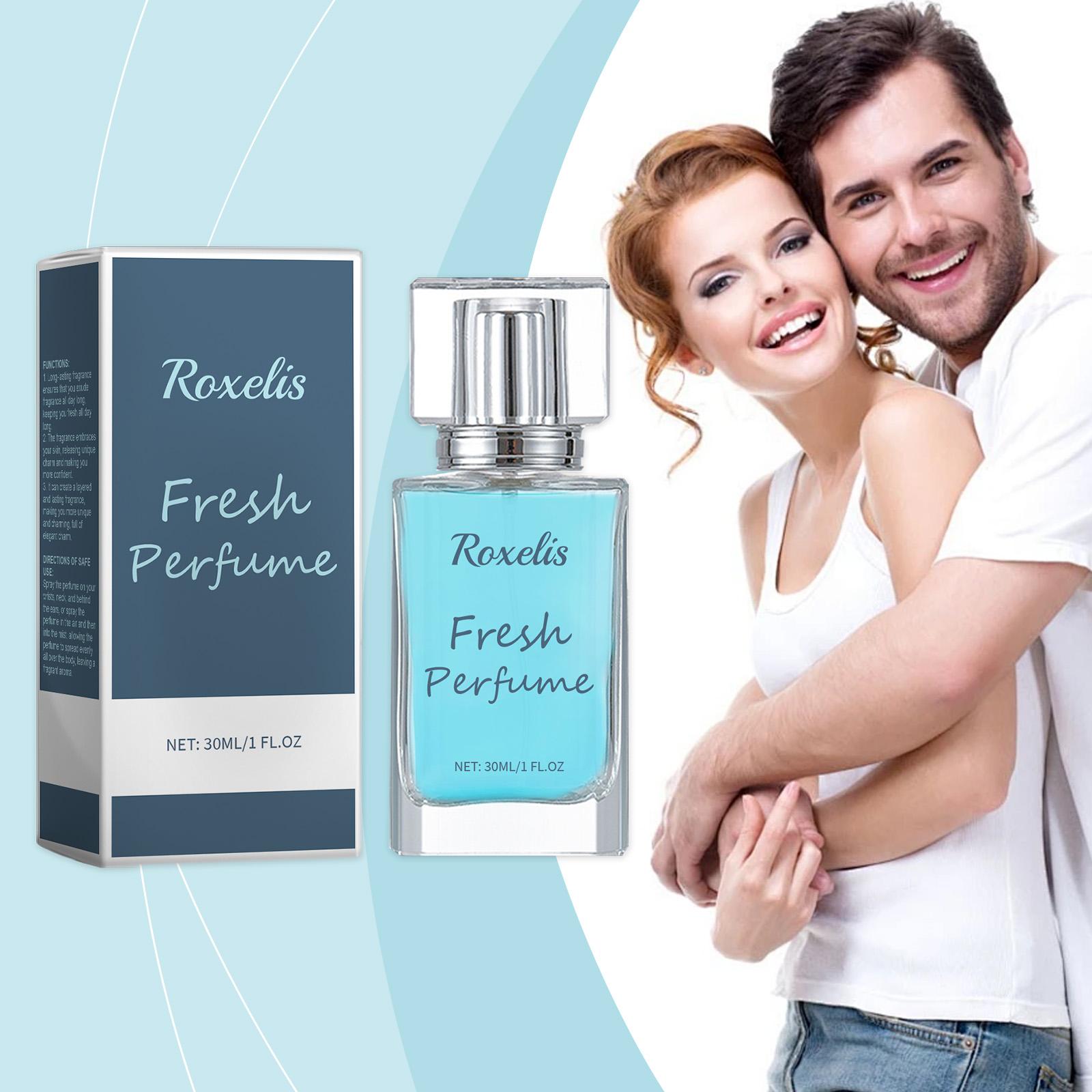 Roxelis Fresh Amber Wood Unisex Perfume, Natural Mild Delicate Scent, Long-Lasting Fragrance, Charming Scent for Dating