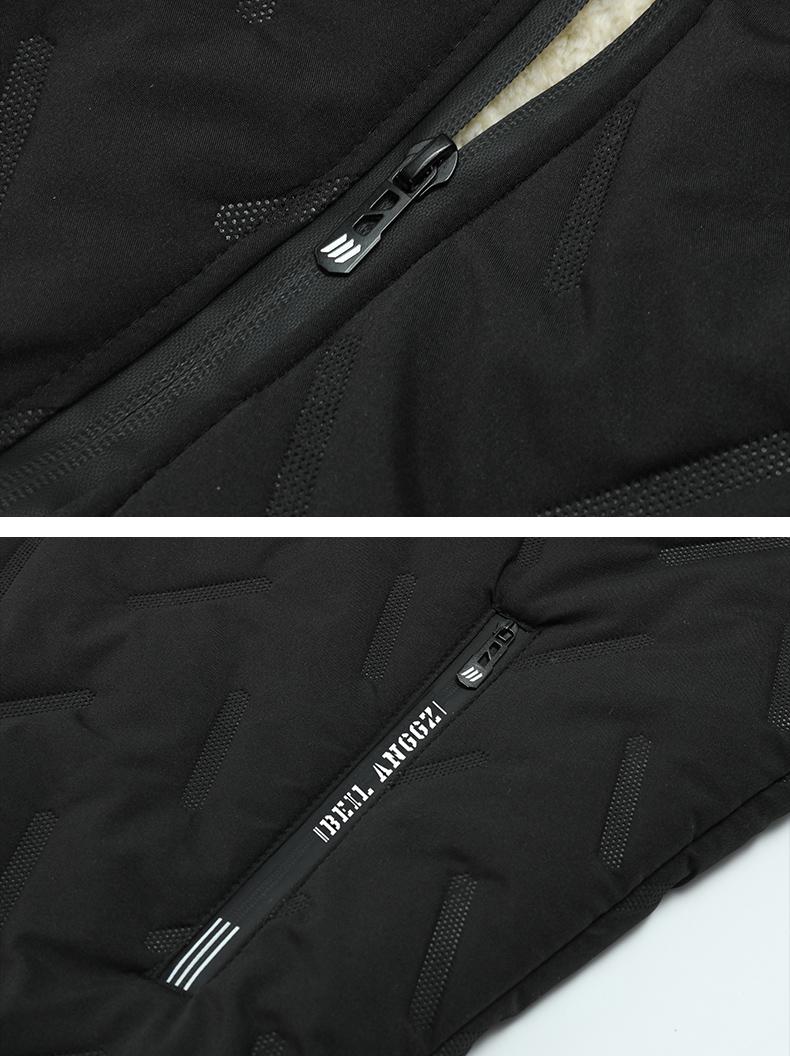 Three-Piece Set, 2025 New Ultrasonic Lamb Wool Cotton Jacket Three-Piece Set for Men, Warm Fleece-Lined Stand Collar Lamb Wool Cotton Jacket Clothes Menswear Hoodie Matching Pants Pants Suits Top Long Sleeve Long Sleeve Trouser Matching SpringStatements