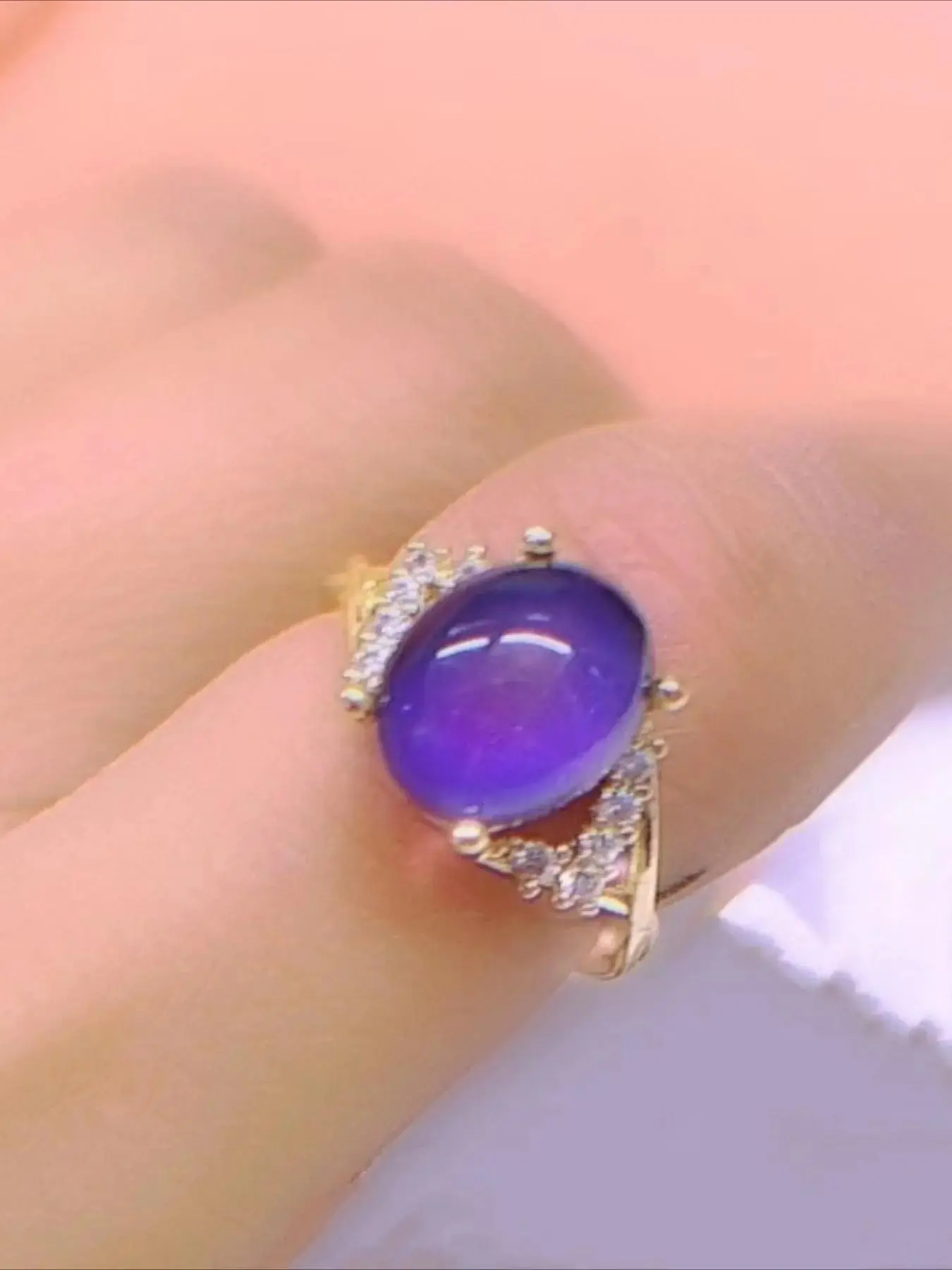 Creative Temperature-sensitive Color Changing Aurora Ring, Fashion Jewelry for Party, Daily Clothing Decor, Trendy All-match & Exquisite Jewelry for Birthday Gift