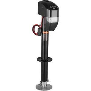 VEVOR 5000 lbs Electric Trailer Jack, Heavy Duty RV Electric Power Tongue Jack with 2 Way Connector, Remote Control, Crank Handle & Weatherproof Jack Cover, 10"-28.3" Lift, for Trailers & Campers