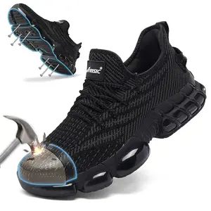 ARISIC Steel Toe Work Shoes for Men, Puncture Resistant Safety Footwear for Construction & Warehouse Jobs