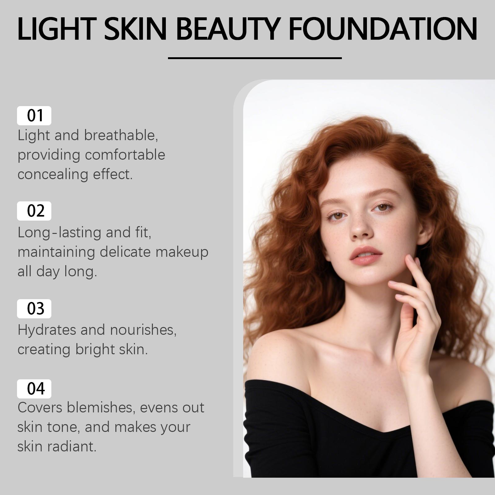 Pink Moisturizing Concealer Foundation - Lightweight, Hydrating, Transparent Foundation Suitable For Oily And Dry Skin Types