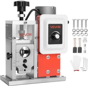 VEVOR Electric Wire Stripping Machine, 0.06-1.57 in, 400W Automatic Motorized Cable Stripper, 9.84 IPS (15 m/min) Wire Peeler with Blades, V-Shaped Rollers, Cooling Fan, for Scrap Copper Recycling
