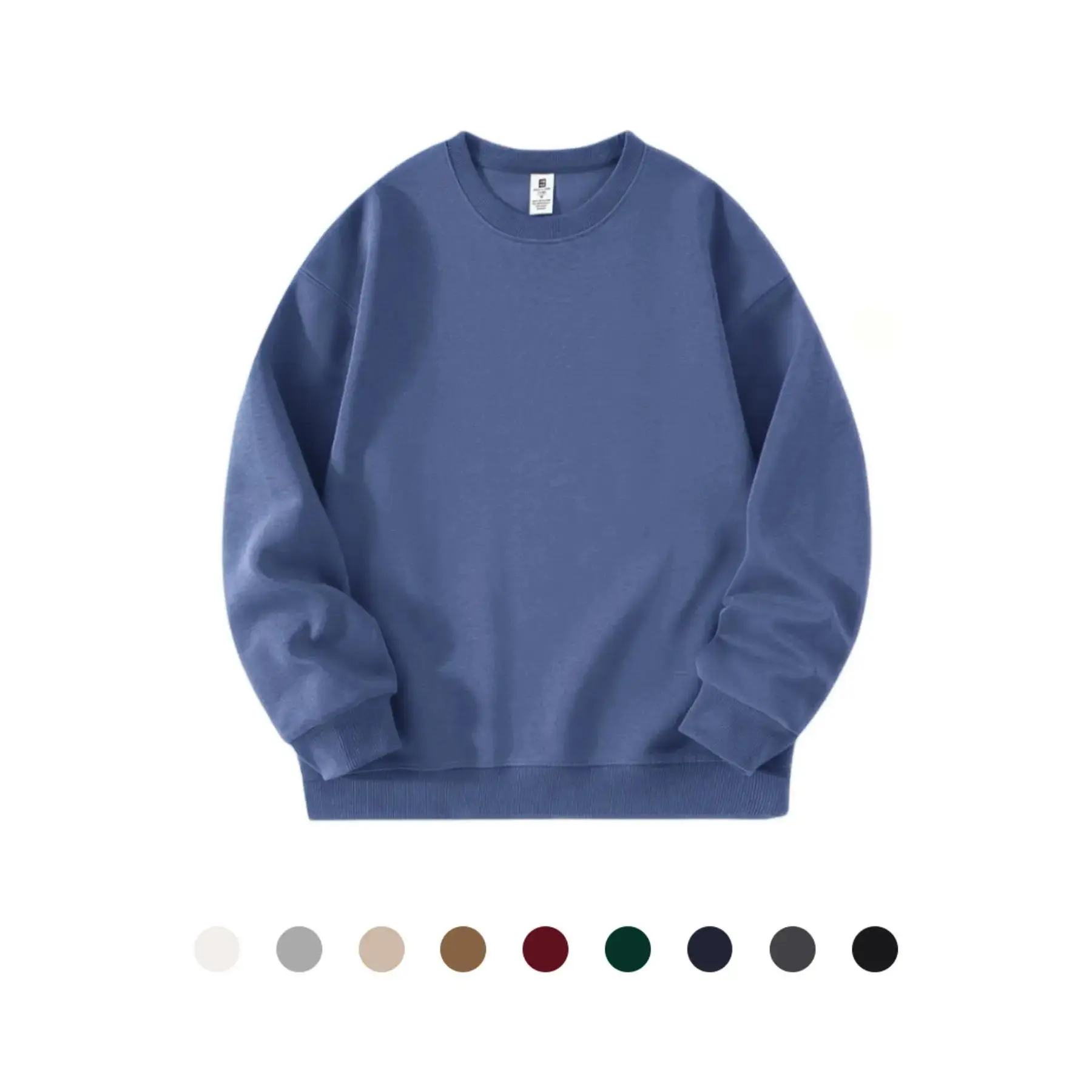 Men's Unisex Round Neck Long Sleeve Knitwear - Pull On, Soft, Comfortable Solid Slim-Fitting Basic Top for Everyday Wear