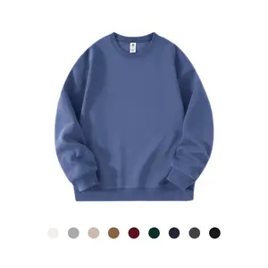 Menswear Unisex Round Neck Longsleeves Knit Sweater - Soft, Comfortable Basic Plain Fitted Top for Everyday Wear