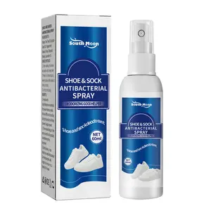 Shoe and Sock Antibacterial Deodorizing Spray 🌿   60ml Sweat Foot Savior! Quickly Eliminate Odor + Prevent Fungal Growth 🧼     Shoe Cabinet / Universal for Shoes and Socks, Press Spray for Natural Air Drying, Leaves a Fresh Fragrance, Compact and Portable