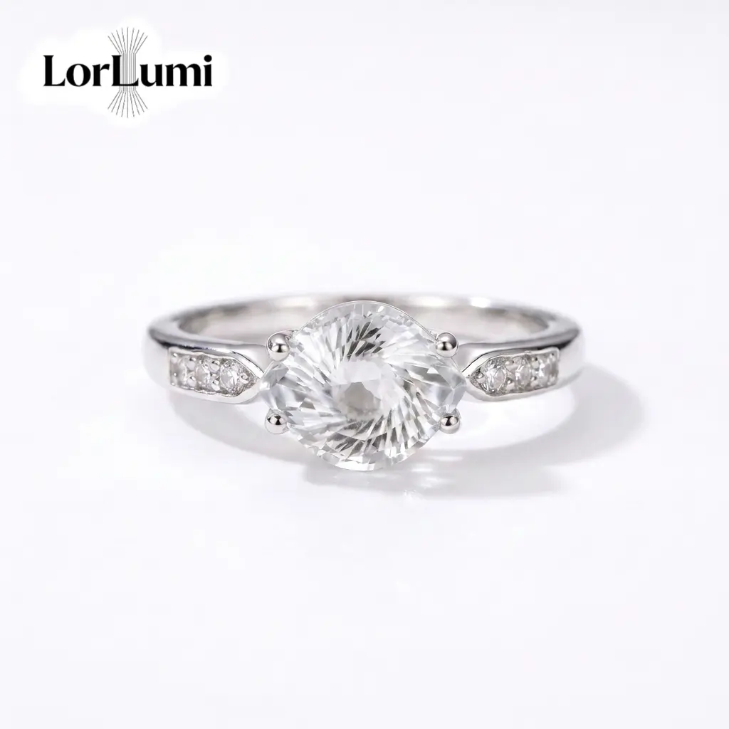 LorLumi · Evil Eye Natural Crystal Carved Ring 3 Variants Available Adjustable Band Original Design