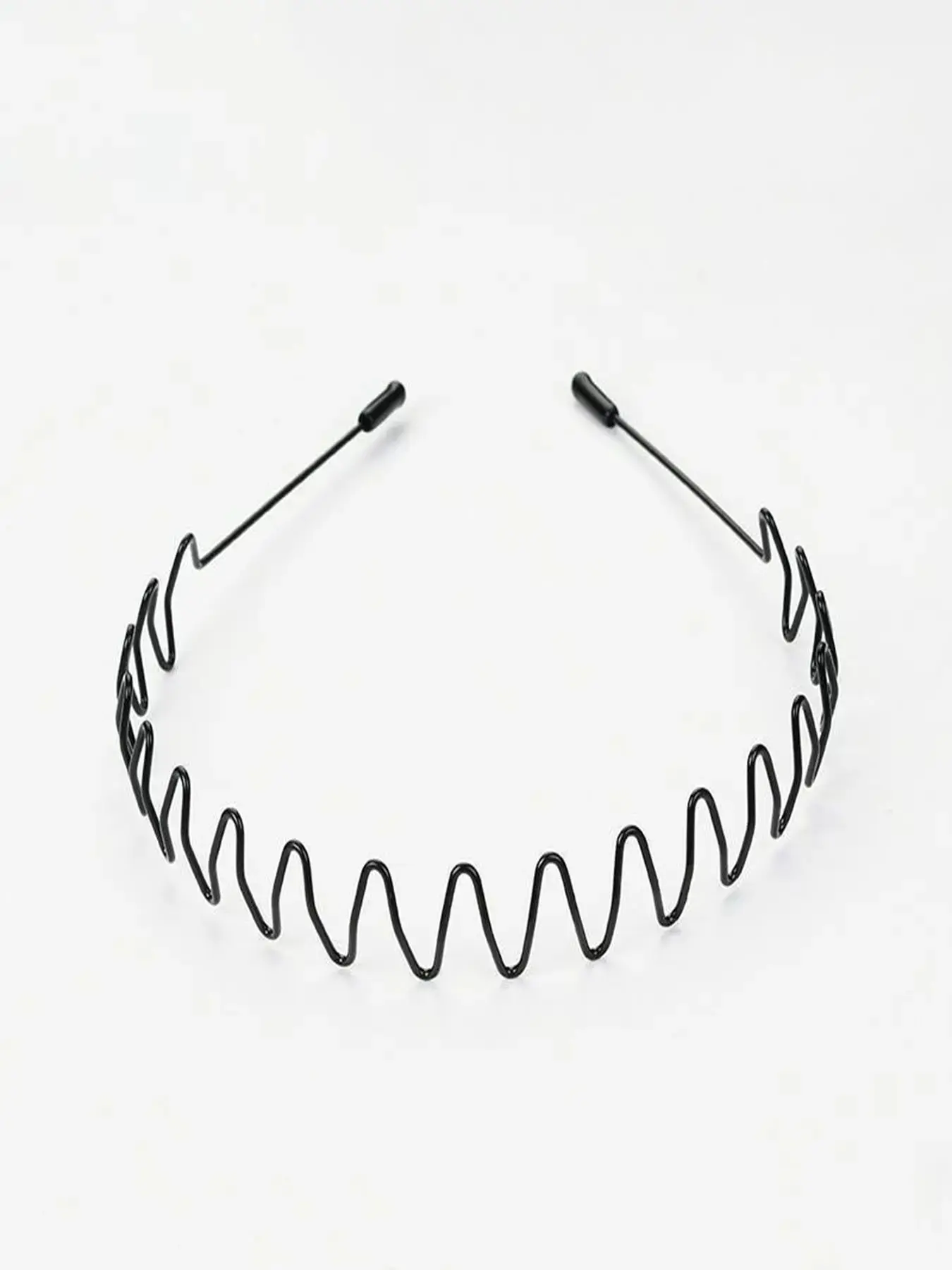Men's Minimalist Metal Hairband, 7 Styles Available, Casual Wave Design, Outdoor Sports Elastic Anti-Slip Workout Headband, All Season Fashion Accessory, Elastic Headbands, No Slip Headbands, Non Slip Headbands