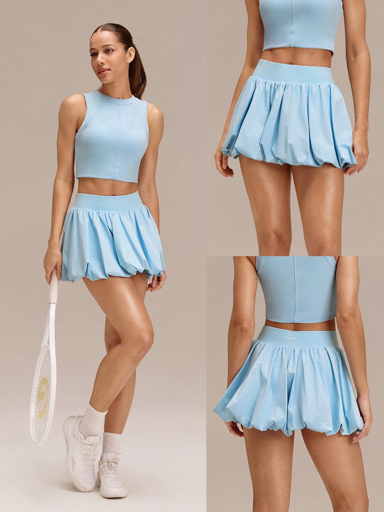 GLOWMODE Major Moves Sweat Wicking Quick Dry Cool Feel Built In Shorts Pocket Micro Bubble Mini Skirt Golf Tennis Pickleball