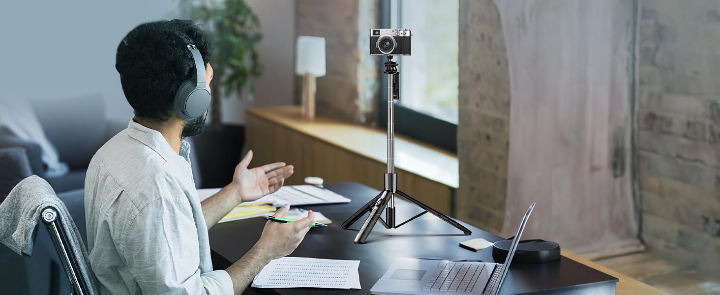 71" Phone Tripod & Selfie Stick, All in One Extendable Cell Phone Tripod with Wireless Remote, Tripods Stand for iPhone & Travel Selfie Stick 360° Rotation Compatible with iPhone Android, Camera 71" Phone Tripod & Selfie Stick, All in One Extendable Cell Phone Tripod with Wireless Remote, Tripods Stand for iPhone & Travel Selfie Stick 360° Rotation Compatible with iPhone Android, Camera